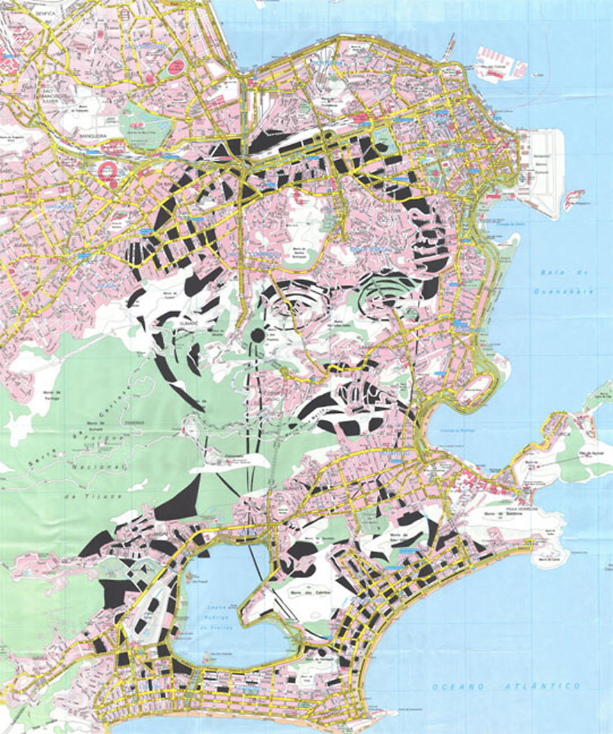 Machado De Assis / Rio De Janeiro / Paper Cut Map