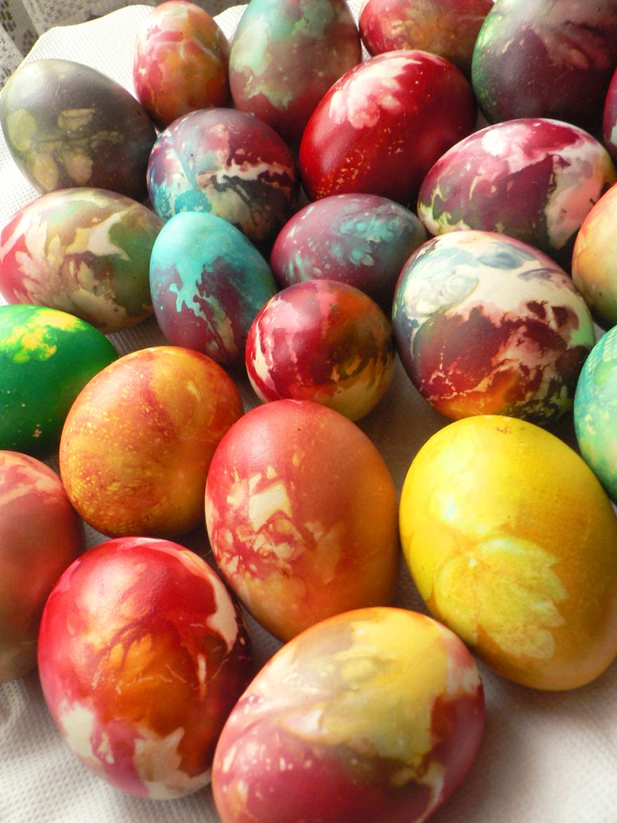 Colored Eggs I Painted For This Easter