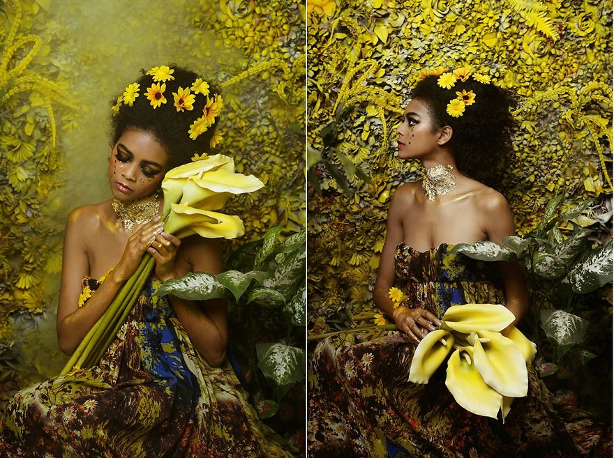 Photographer Creates Modern Day Images Inspired By Gustav Klimt Paintings