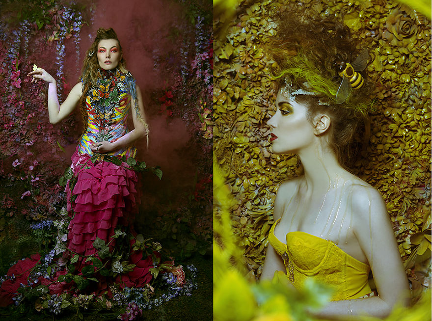 Photographer Creates Modern Day Images Inspired By Gustav Klimt Paintings