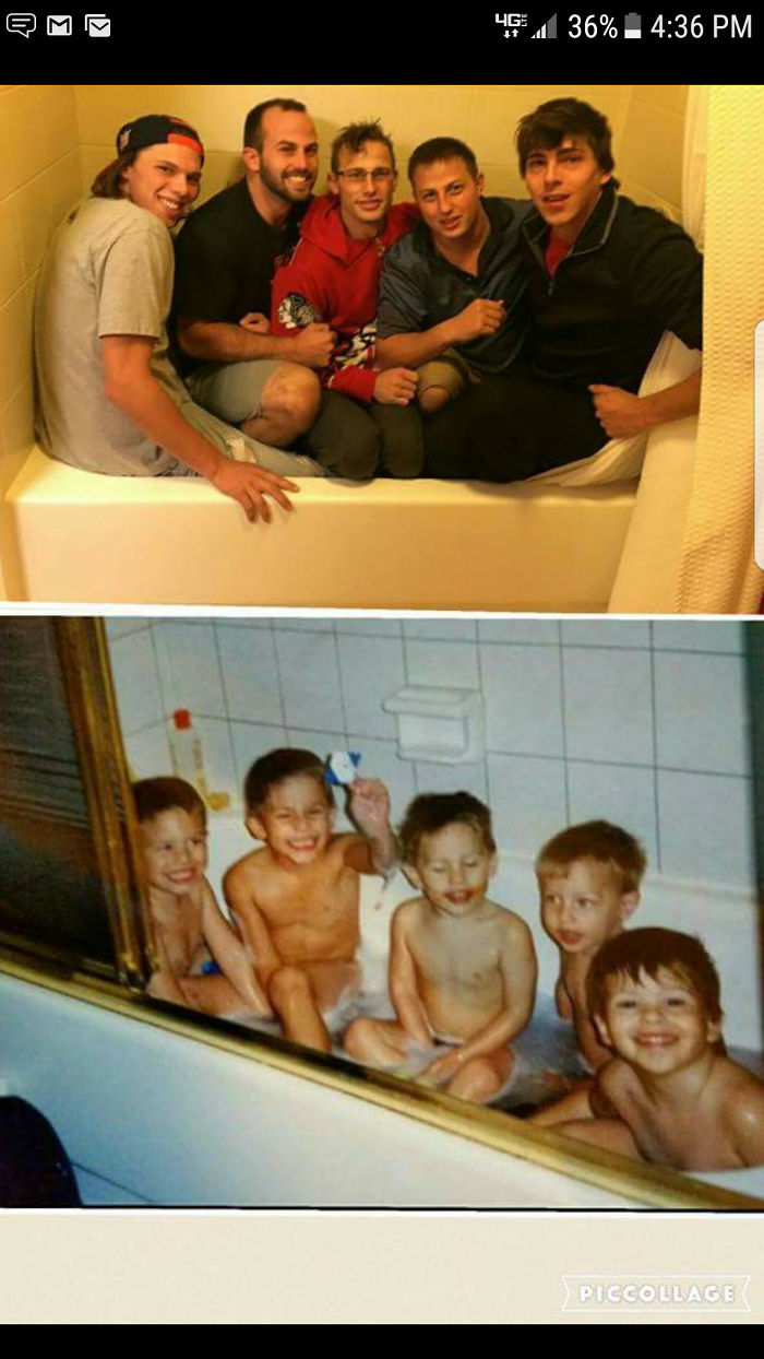 20 Years Later We Still Can Fit In The Tub