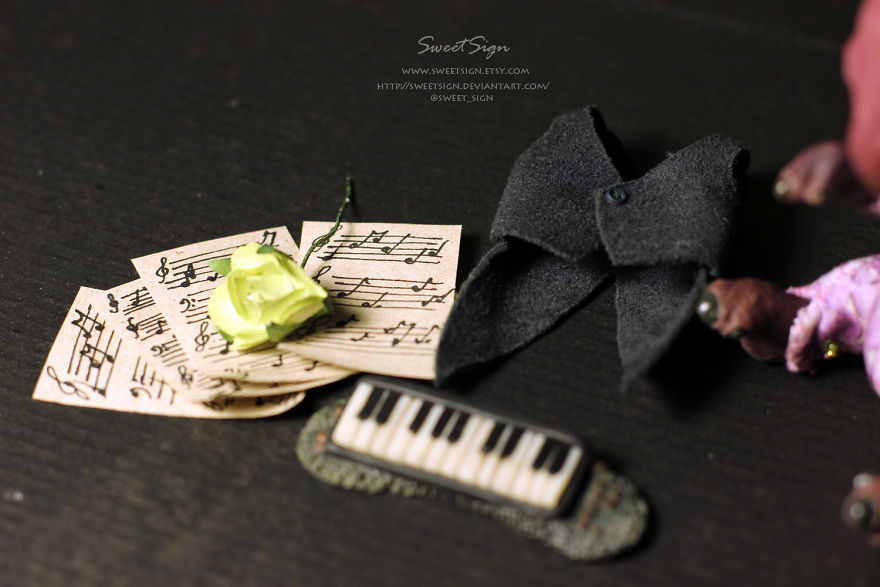 Tapir The Pianist, Ooak Poseable Doll