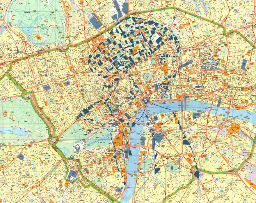 Virginia Woolf / London / Paper Cut Map