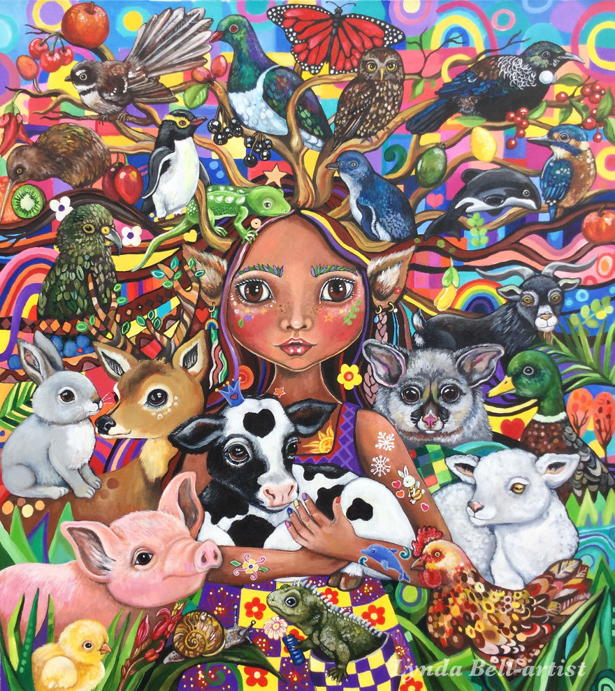 I Paint Stories Using Fairytale Symbolism To Explore My Journey To Veganism