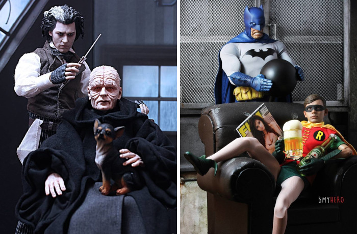 Hero Figures Can Be Found In Amusing Compositions