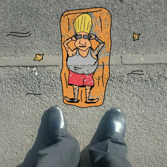 I Illustrate Cartoon Characters Over Photos On
smartphones
