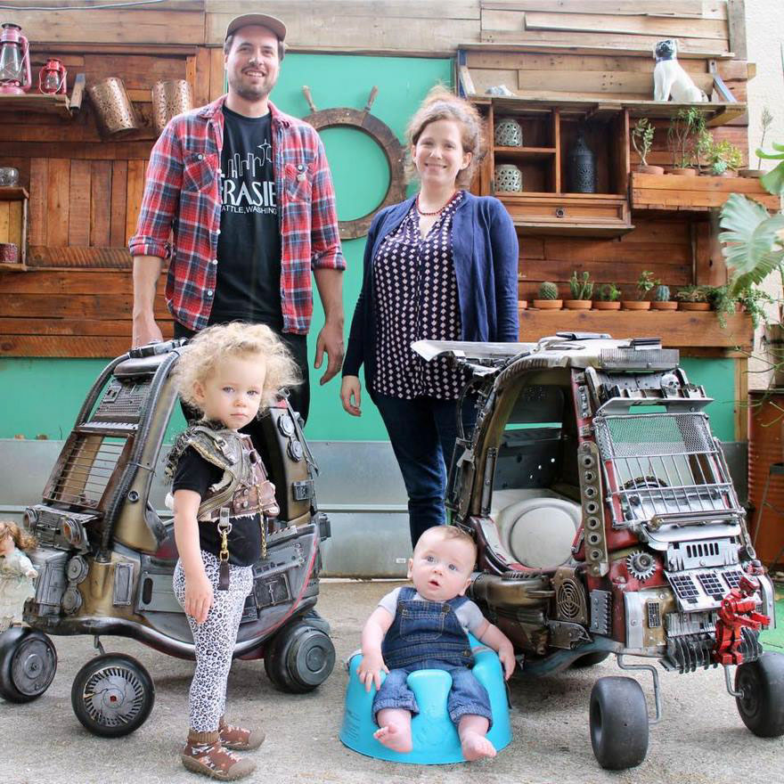 Dad Turns Kids’ Toy Cars Into Badass "Mad Max" Vehicles