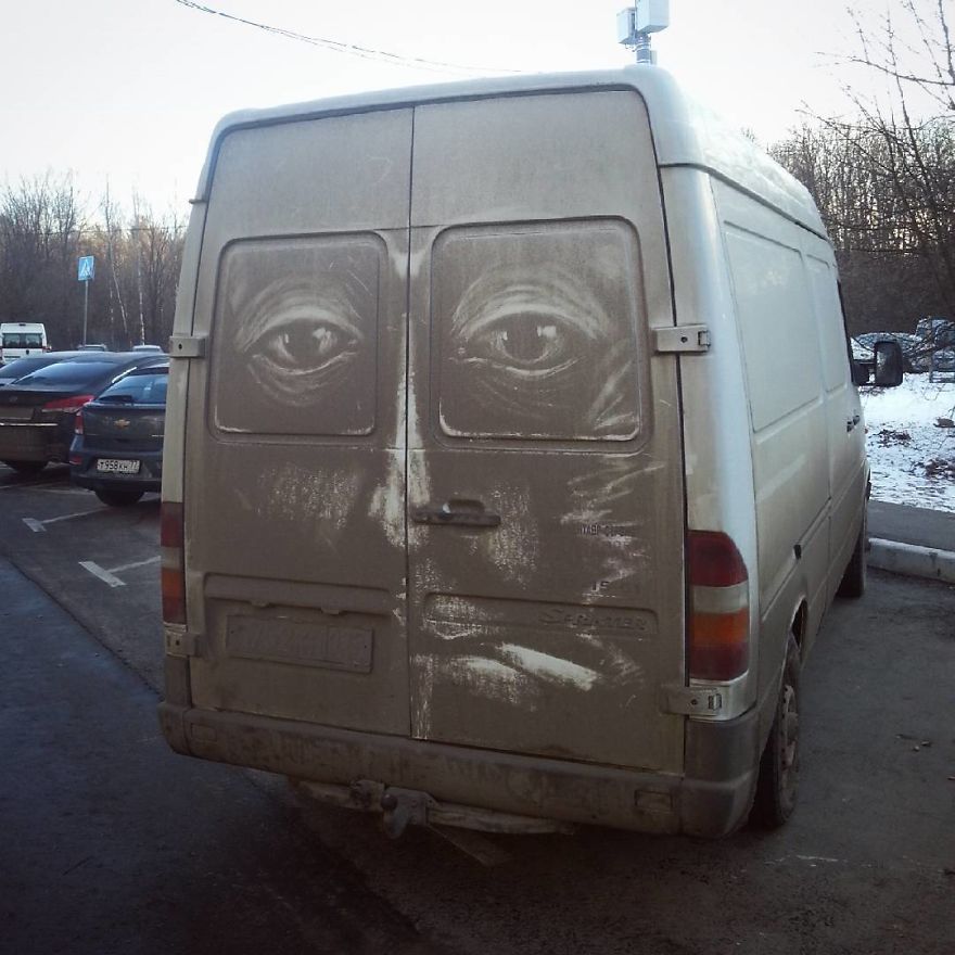 Dirty Car Owners Find Their Cars "Vandalized" With Amazing Drawings, And Your Car May Be Next!