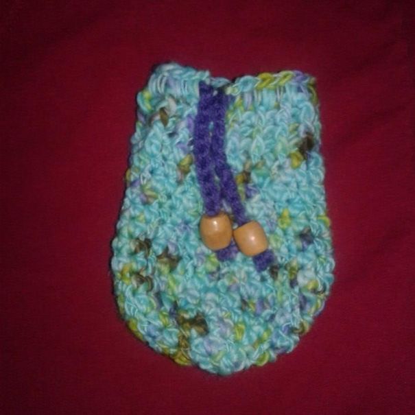 Crocheted Ear Bud Pouches Great Easter Gift Idea!!