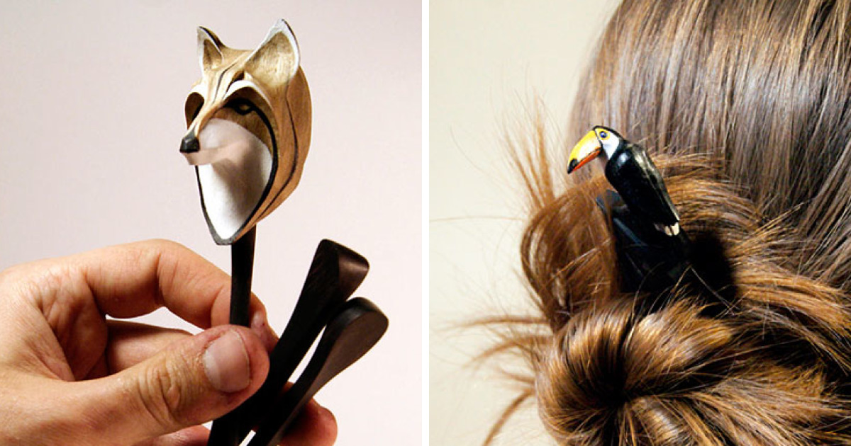 We Make Animal Hair Accessories From Wood Bored Panda