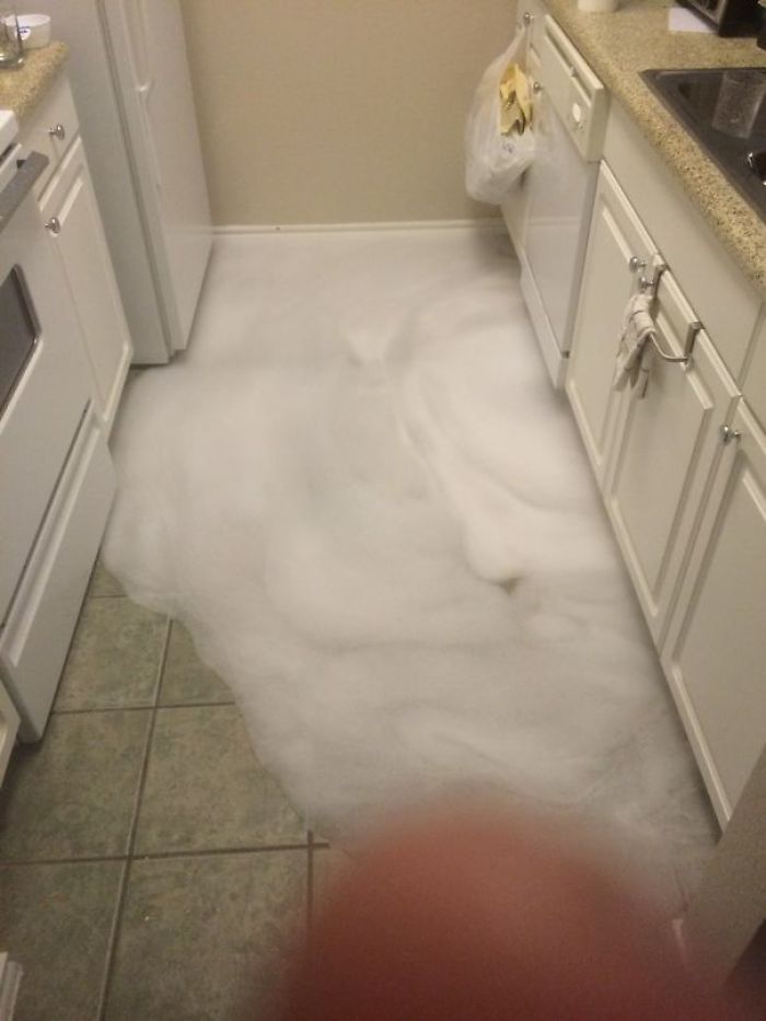 Mi marido decidió intentar poner el lavavajillas