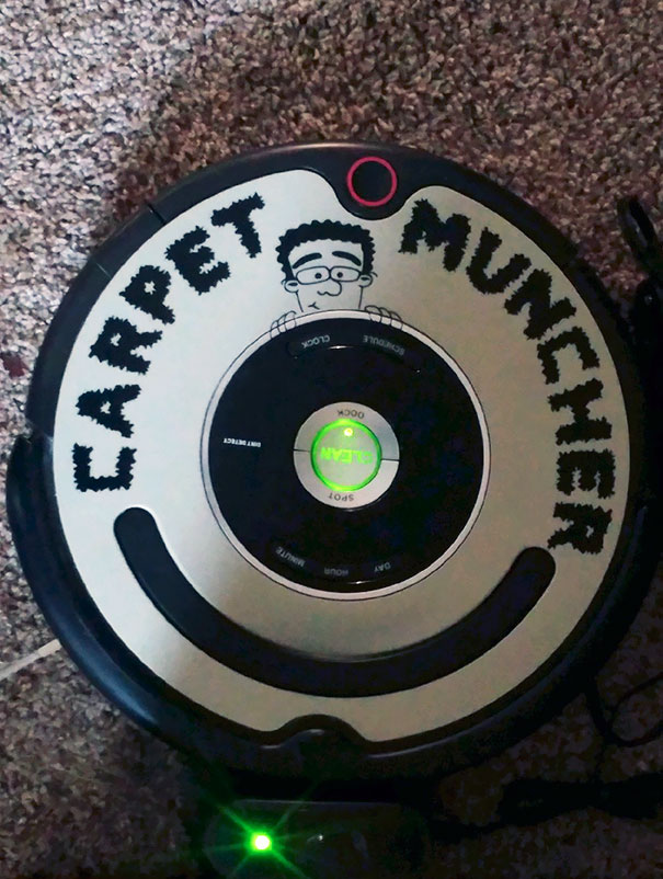 My Wife Learned To Make Custom Stickers. This Is How I Found The Roomba Today