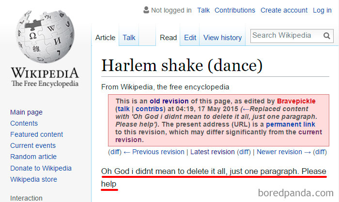 64 Of The Funniest Wikipedia Edits By Internet Vandals | Bored Panda