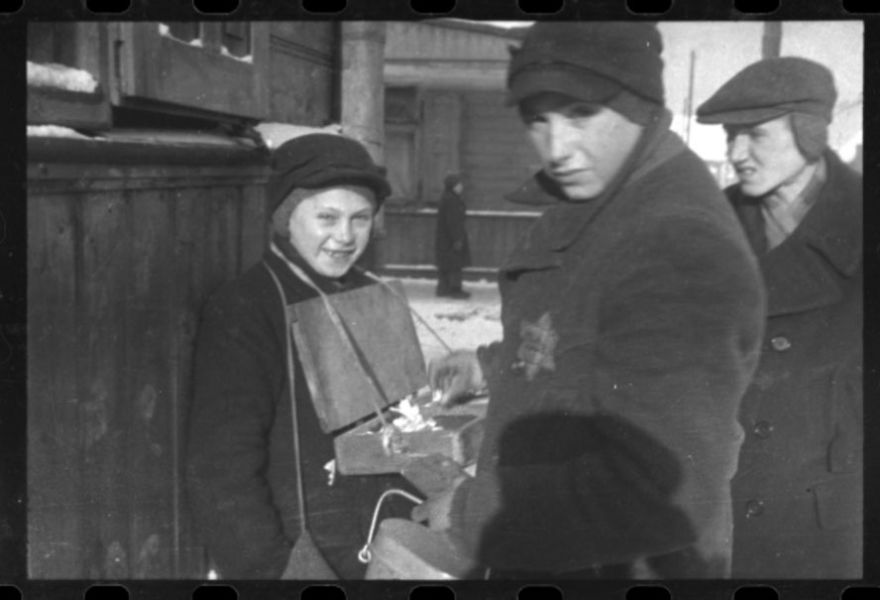 1940-1944: Youth Selling Goods On The Street
