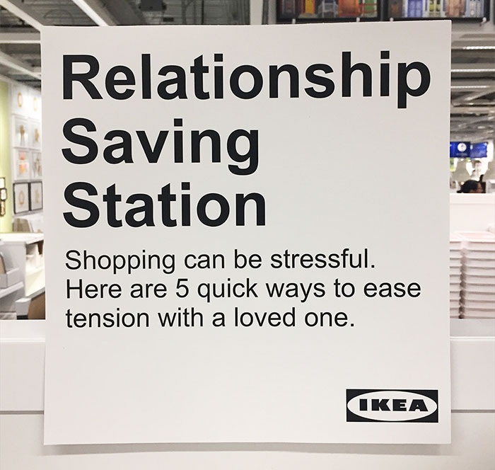 Guy Hilariously Trolls IKEA By Installing A Fake “Relationship Saving Station”, And It Might Just Save Your Marriage