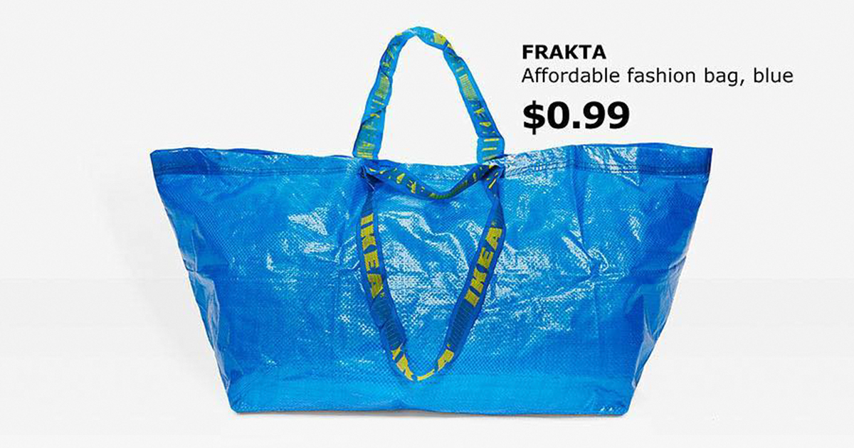 vision instructor Hearty IKEA Responds To Balenciaga's $2,145 Bag That Looks Exactly Like IKEA's  99-Cent Tote Bag, And It's Hilarious | Bored Panda