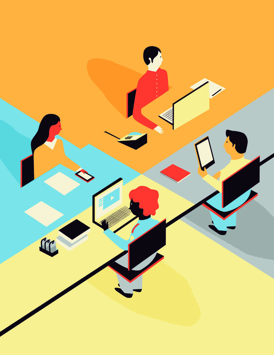 Illustrations Demonstrating Seamless Workflow