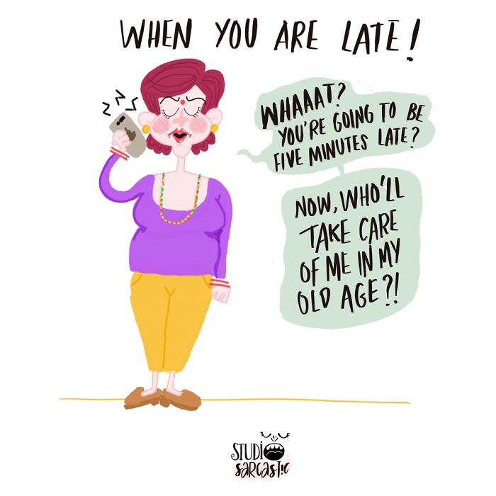 I Illustrate Conversations With My Mom, To Show How It Is To Be An Adult Woman In South Asia