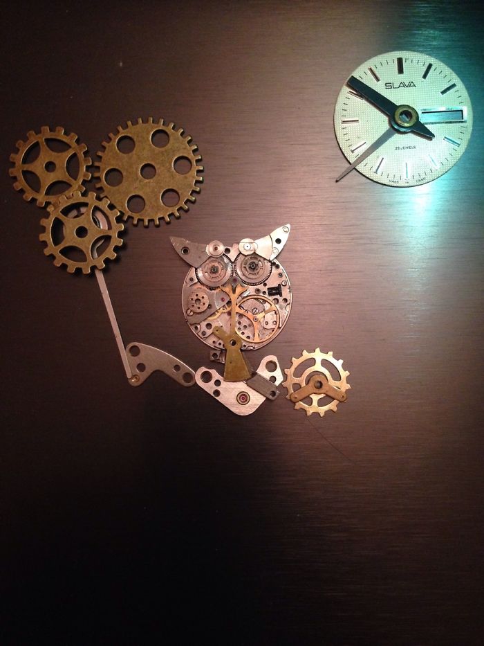 Hand Made Owl Variations On Keys