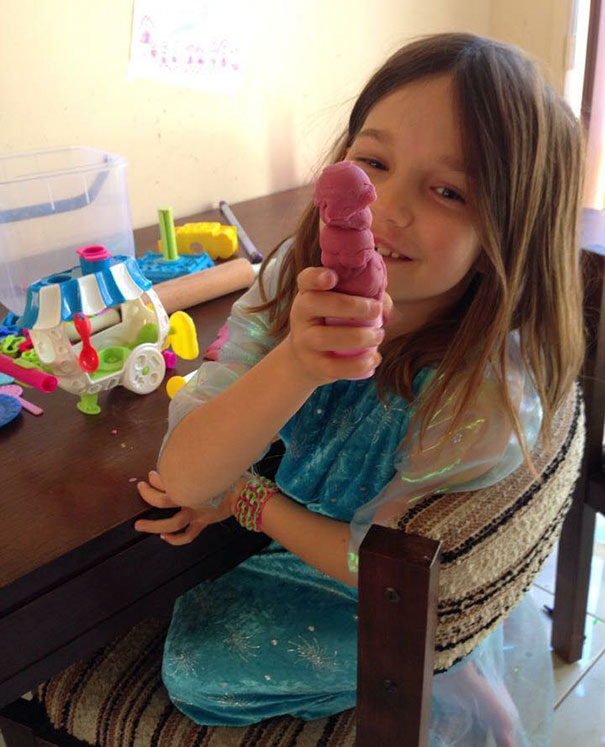 My Daughter A Few Years Back. "Mum, Look At My Icecream!!!" Yeah, Looks Delicious