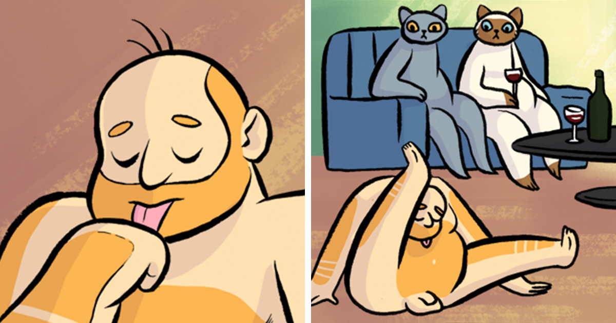 30 Comics Showing What Would Happen If Cats And Humans Switched Roles |  Bored Panda