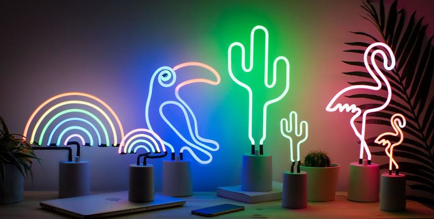 Inject Tropical Vibes Into Your Apartment With These Miami Vice Inspired Neons