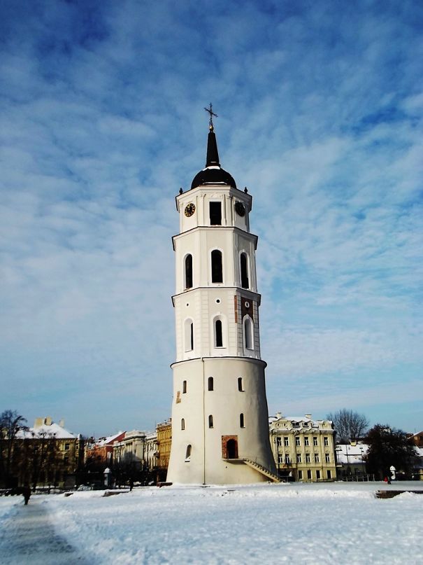 This Screaming Bell Tower Of Vilnius Cathedral