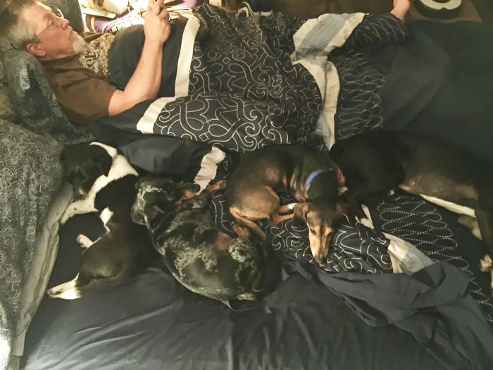 Half Of My Pack. (There Is One Under The Covers, Too)