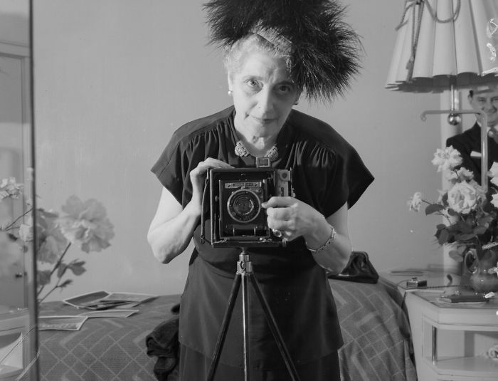 Photographer Florence Vandamm, 1947