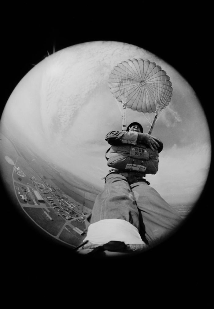 Photojournalist Terry Fincher With A Fish-Eye Lens Strapped To His Foot, 1966