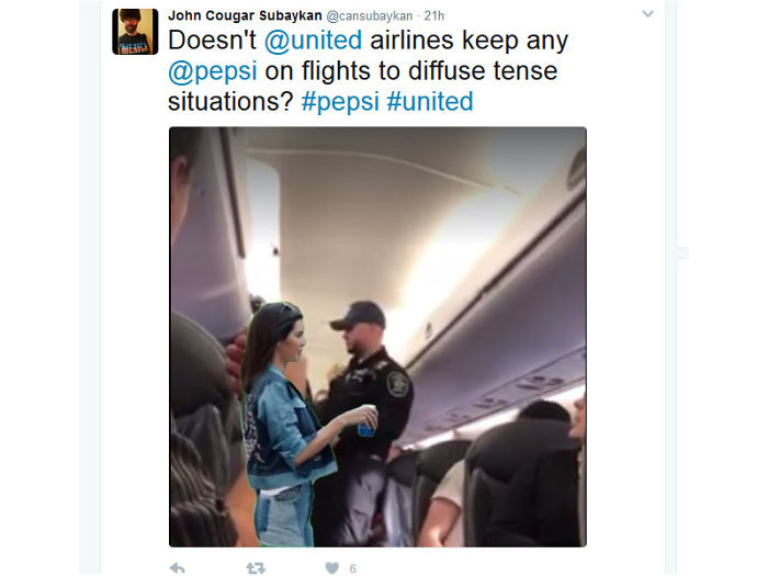 Pepsi Diffuses United Airlines Situation