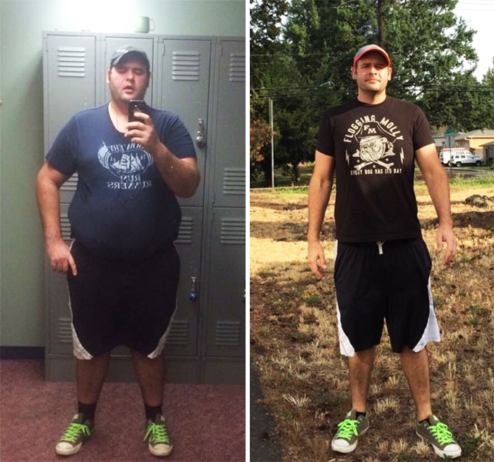 375lbs To 225lbs In 12 Months = 150lbs Lost! Currently Down To 205lbs