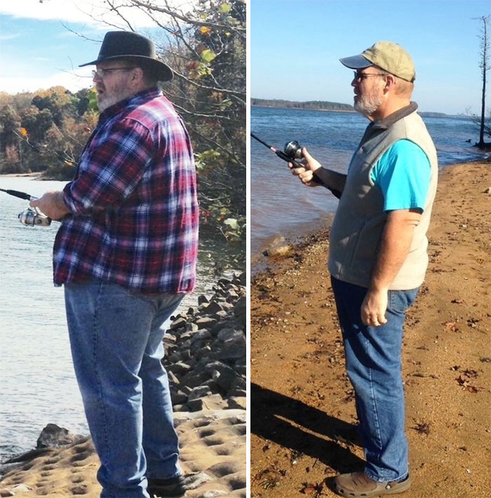 My Dads Weight Loss: 1 Year = 105lbs