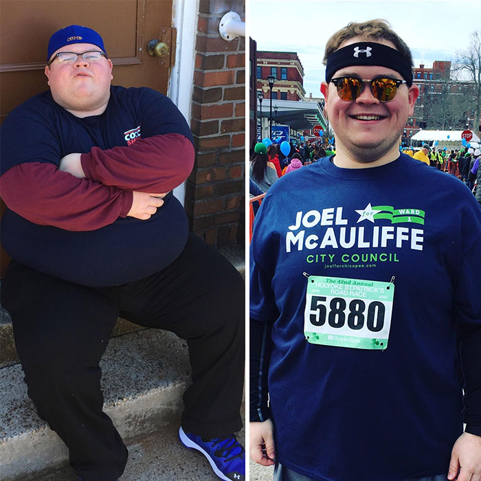 One Year And 200 Pounds Later. I Went From Not Being Able To Stand As A Spectator To Running The Same 10k