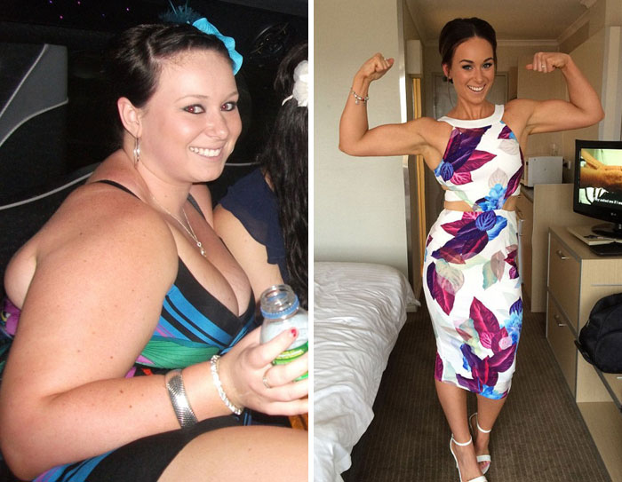 Kate Writer pesaba 120 kilos y perdió 55 en 9 meses