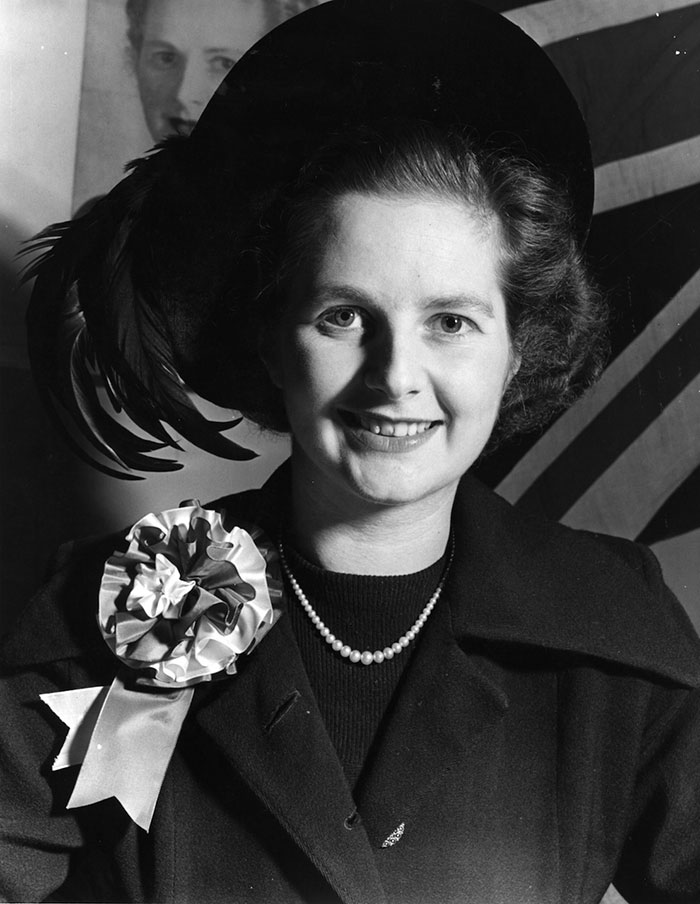 Young Margaret Thatcher Aka ‘The Iron Lady’, The Former Prime Minister Of The United Kingdom