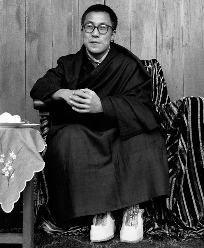 El dalai lama nº 14 en su juventud