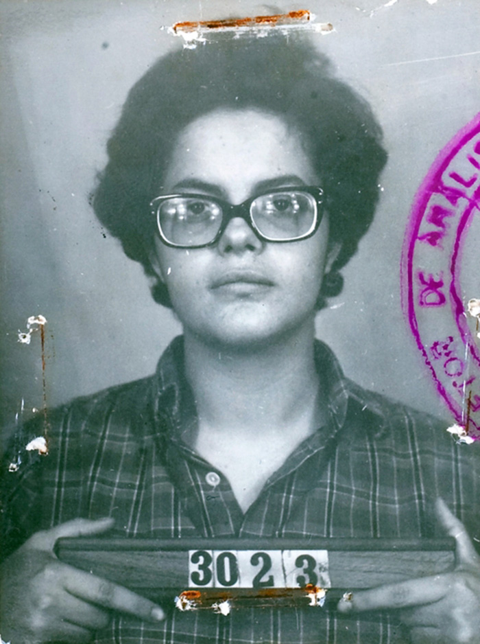 Mugshot Of Brazilian President Dilma Rousseff In 1970 When She Was Part Of The Guerrilla Movement That Fought Against The Country’s Military Dictatorship