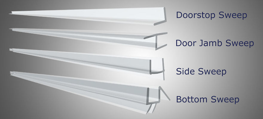 How To Prevent Frameless Shower Enclosure Water Leaks & Close Door Gaps With Shower Door Sweeps