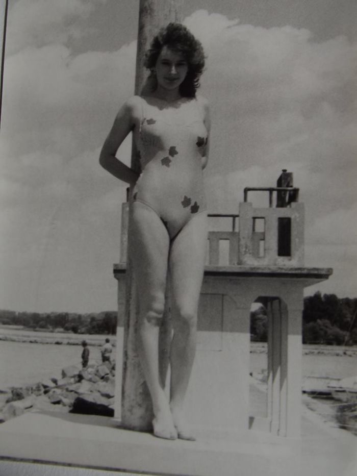 My Mother At The Age Of 18, Posing Next To The Lake Balaton.