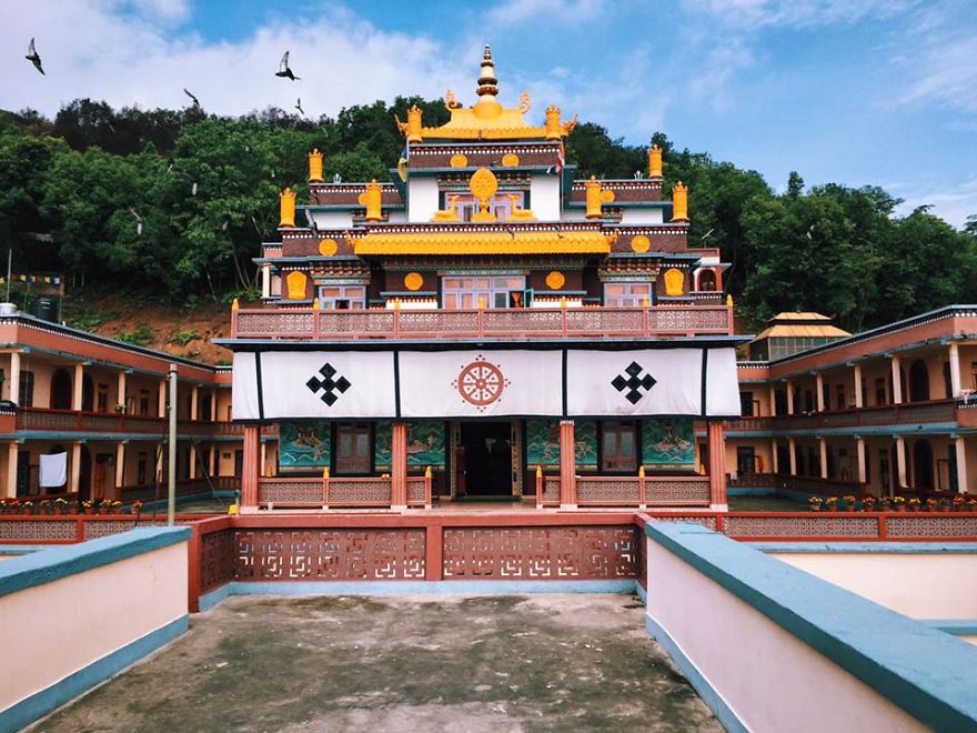 Teaching English To Buddhist Monks In Buddhist Monastery In Nepal