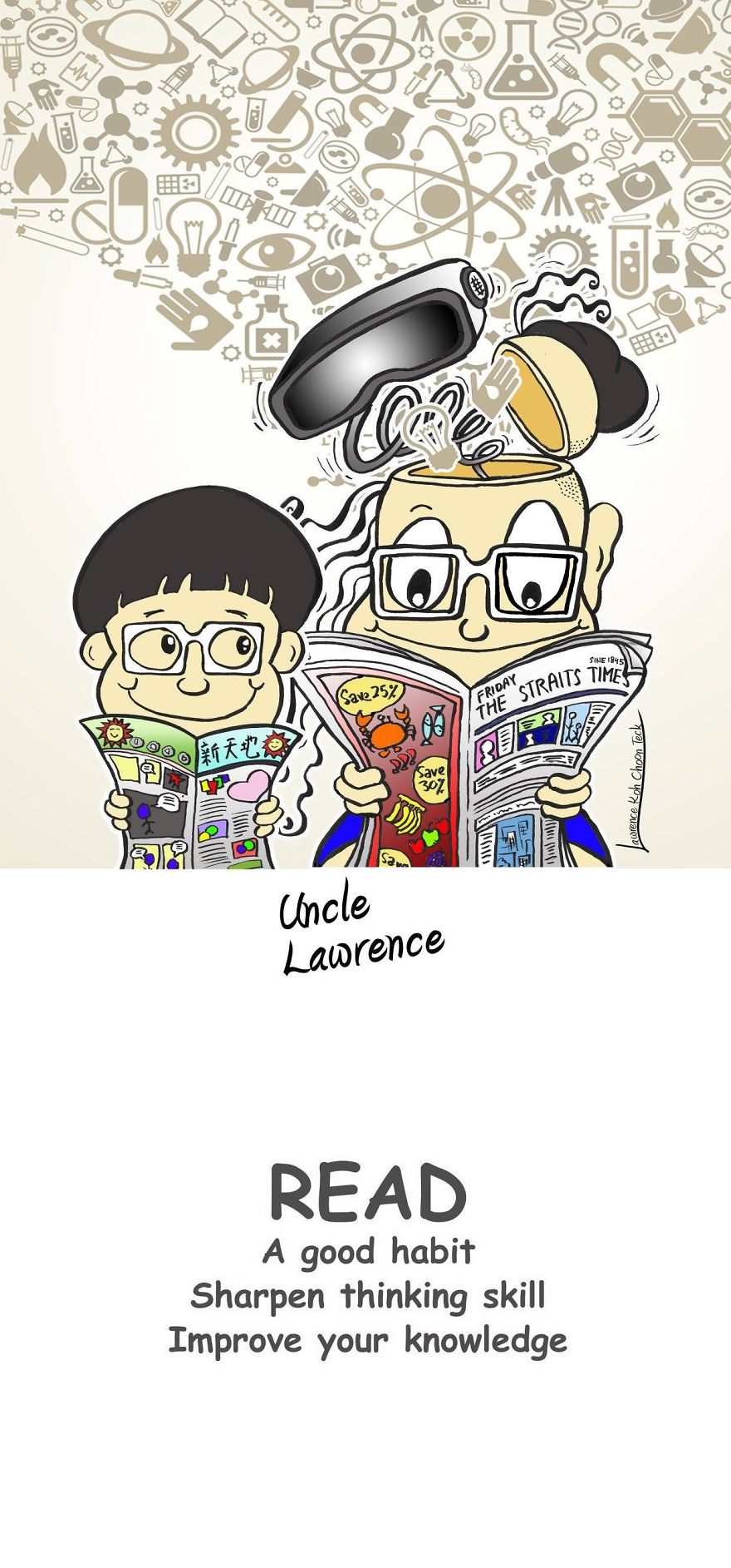 Completed A Family Comic Book "Uncle Lawrence" After 2 Years. Posted Most Of The Comics For Your Viewing Pleasure.