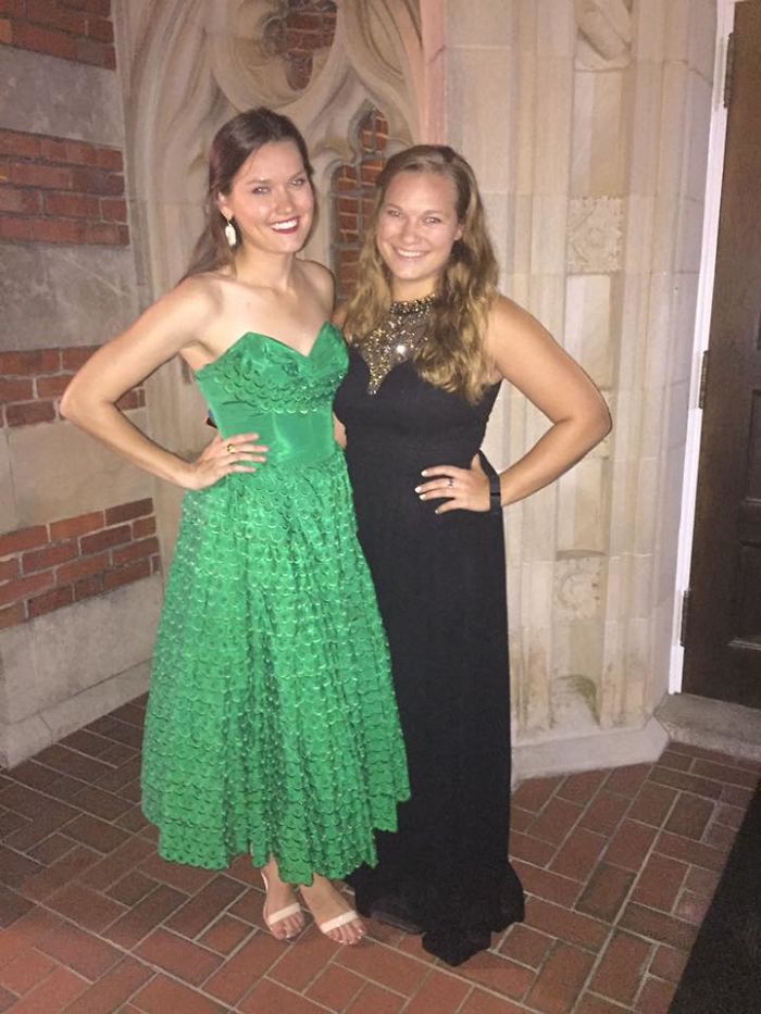 I Wore A Dress (Green) Passed From My Grandmother To My Aunt And Down To Me For My Sorority Formal And It Was Perfect!!