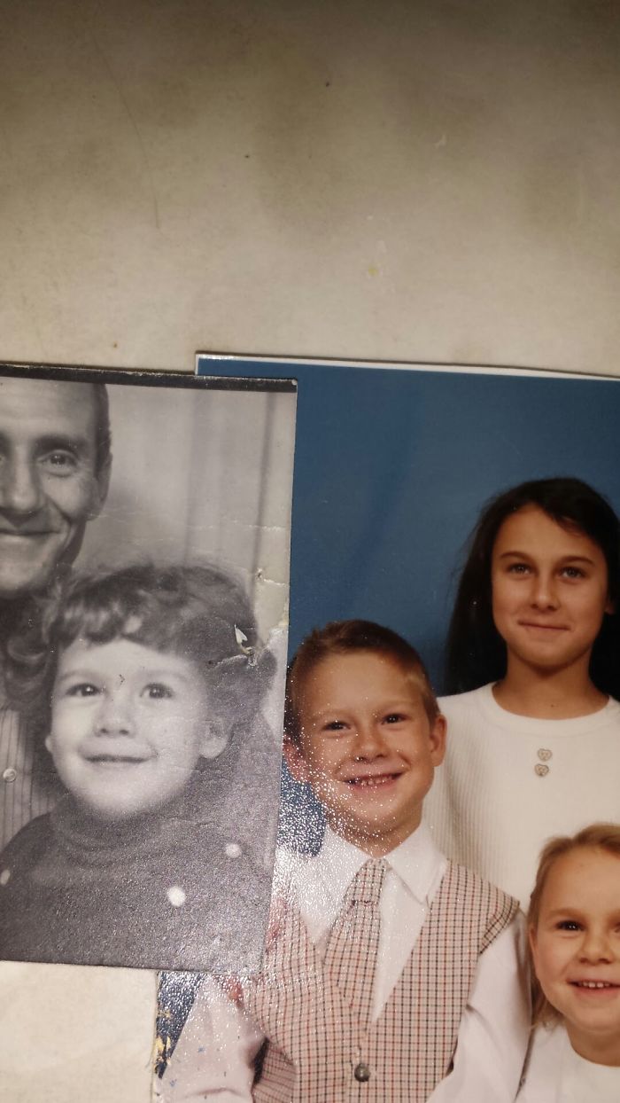 Me And My Dad When I Was 2/all 3 Of My Kids