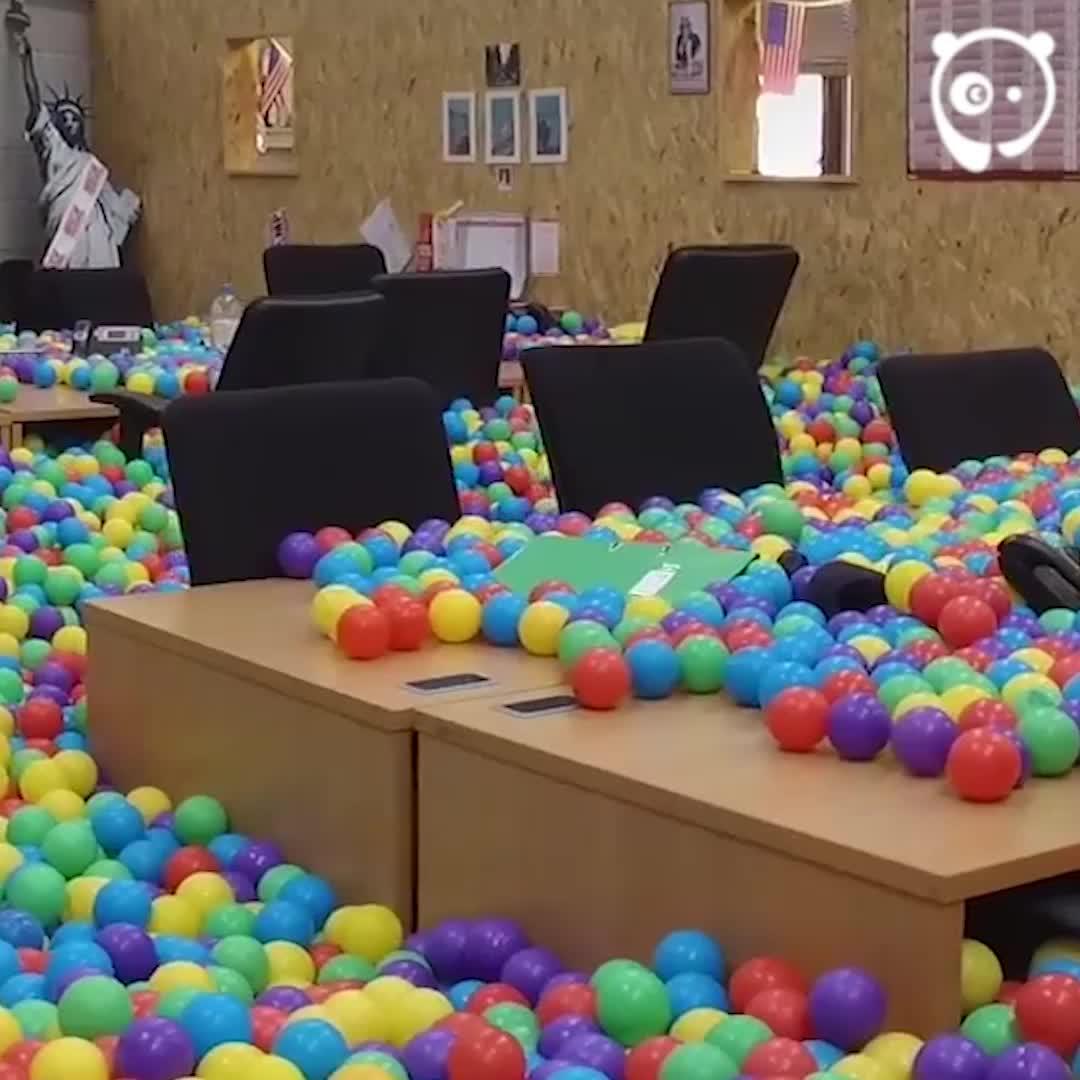 Boss Surprises Employees With Balls
