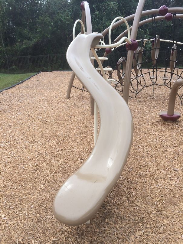 This Slide With No Side Rails...
