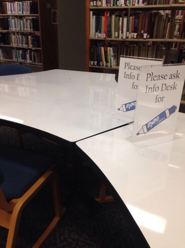 My College Just Installed New White Board Tables