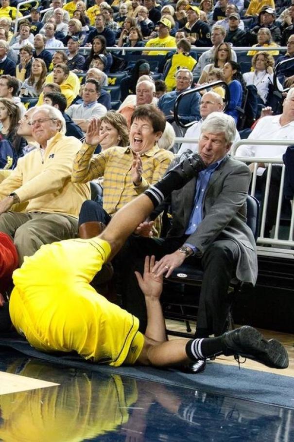 Governor Of Michigan, Rick Snyder, Getting Kicked In The Face