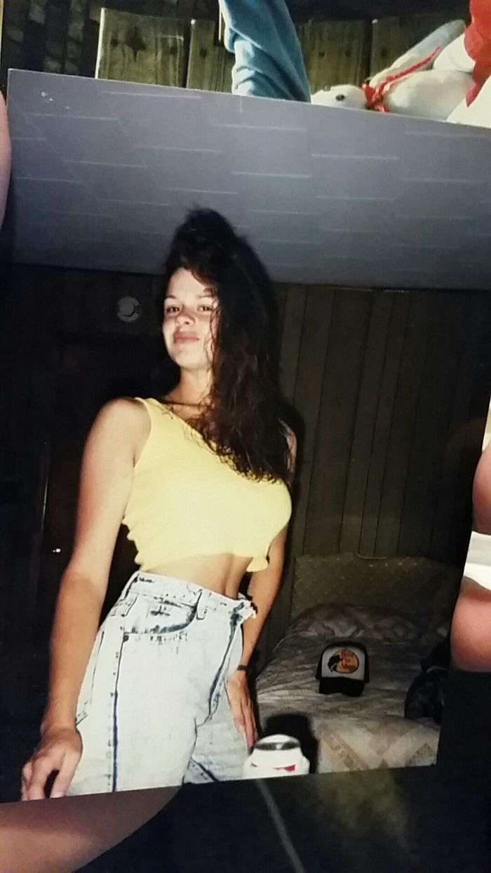 My Mom Posing For My Dad In The Late 80's