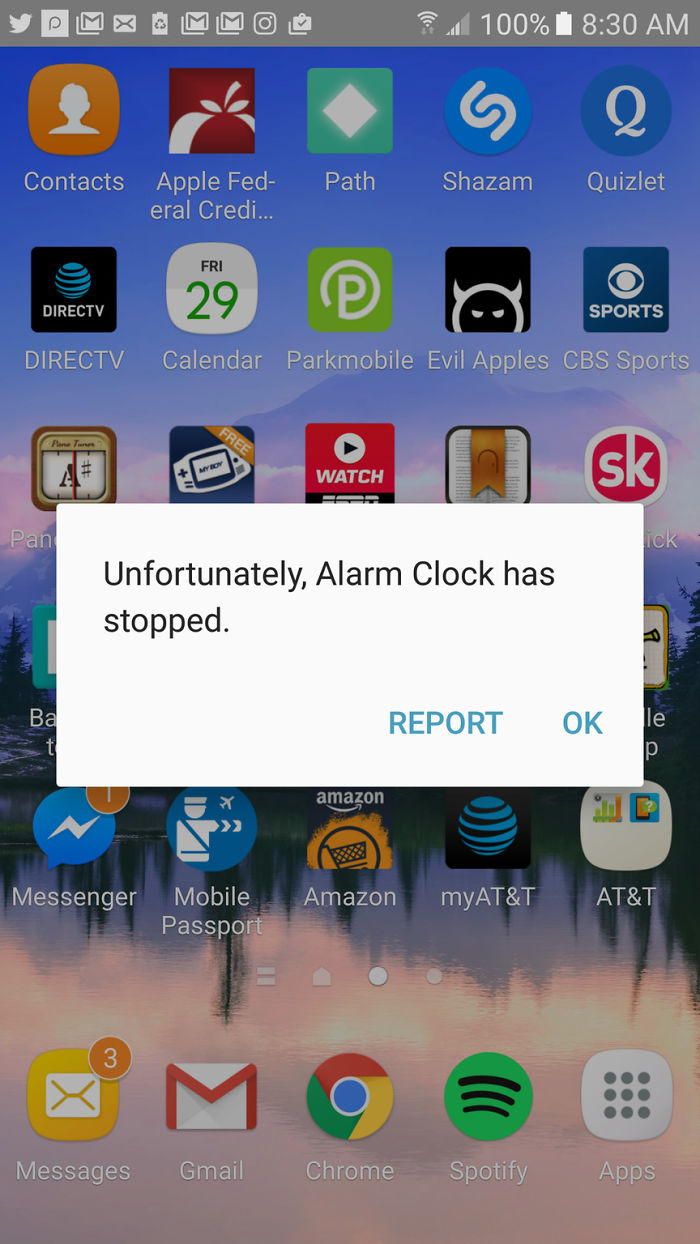 Woke Up Late To This Message. Alarm Clock, You Had One Job...